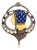 1910s Masriera Art Nouveau Pendant Necklace in 18k Gold, Platinum & Diamonds For Sale