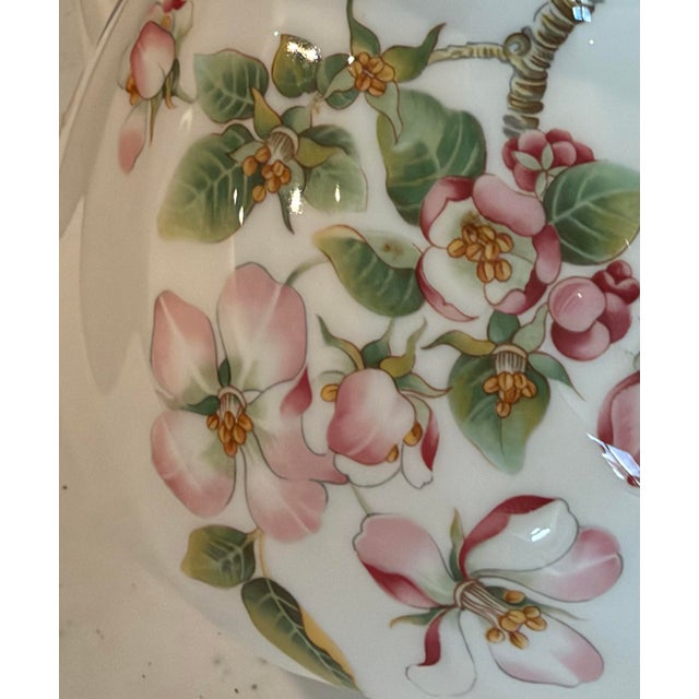 Vintage Wedgwood Apple Blossom Bone China Teapot For Sale - Image 10 of 12