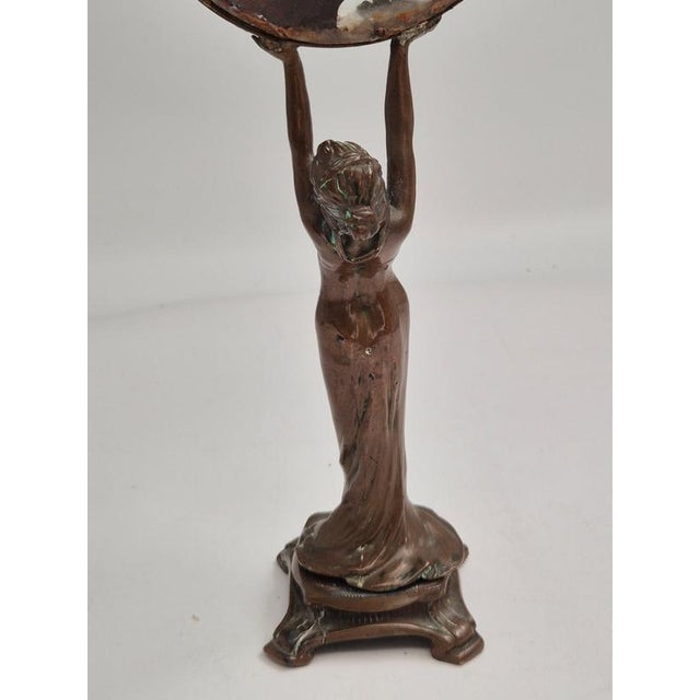 Art Nouveau / Jugend Vanity Mirror in Bronze, Europe, Early 1900s For Sale - Image 10 of 14