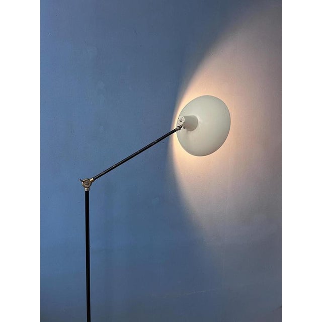 Vintage Anvia Floor Lamp in White by J.J.M. Hoogervorst For Sale - Image 5 of 13