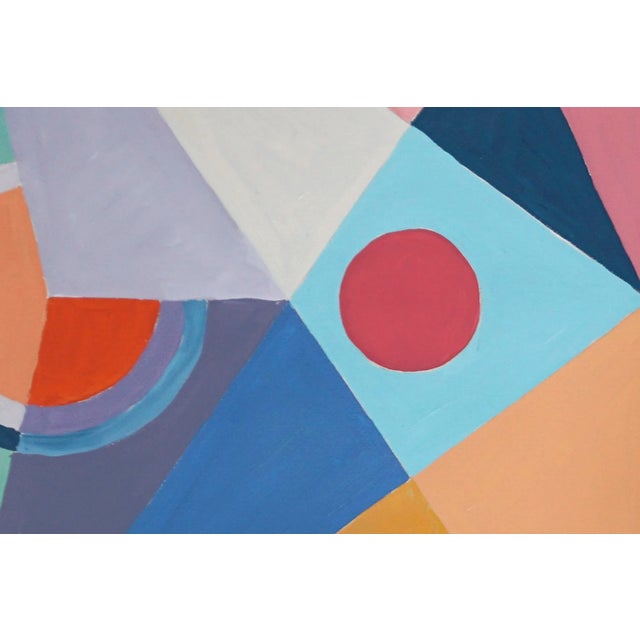 2022, Constructivist Patterns Diptych, "Parted Future Mirage", Acrylic Painting on Watercolor Paper by Natalia Roman For Sale In Miami - Image 6 of 11
