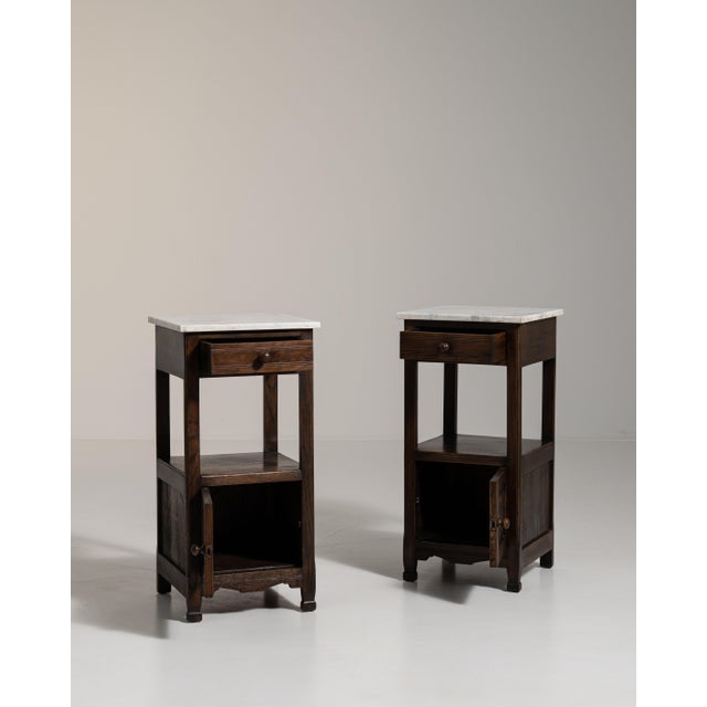 1900 - 1909 France Amber Oak Side Table For Sale - Image 12 of 15