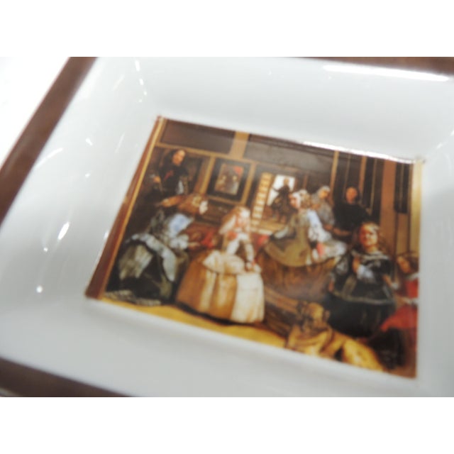 Ceramic Catchall Decorative Plate Depicting "Las Meninas" "Las Meninas" is a renowned oil painting by Diego Velázquez,...