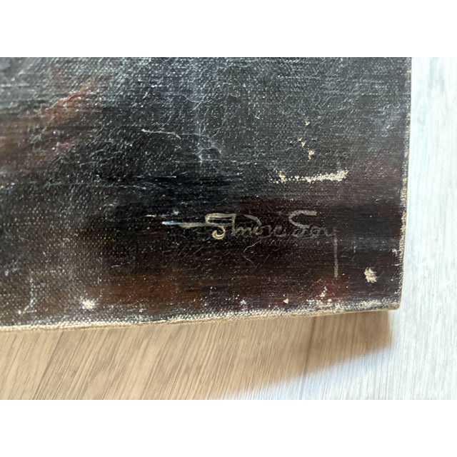 André Foy, Still Life with Vase, 1920s-1940s, Oil on Canvas, in Worn conditions. Designed 1920 to 1949 This piece has an...