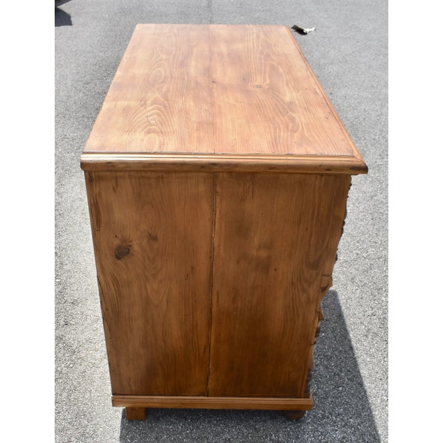 Wood Pine Chest of Three Drawers, Hungary. For Sale - Image 7 of 15