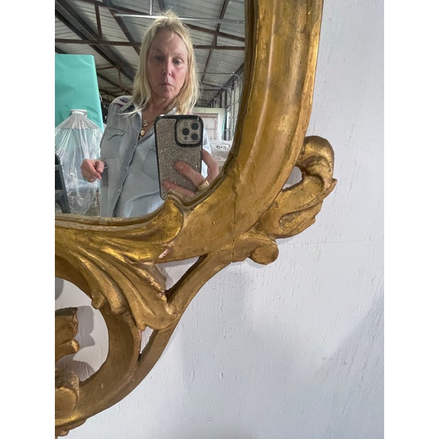 Pair of 1960s Spanish Carved Gilt Mirrors For Sale - Image 10 of 12