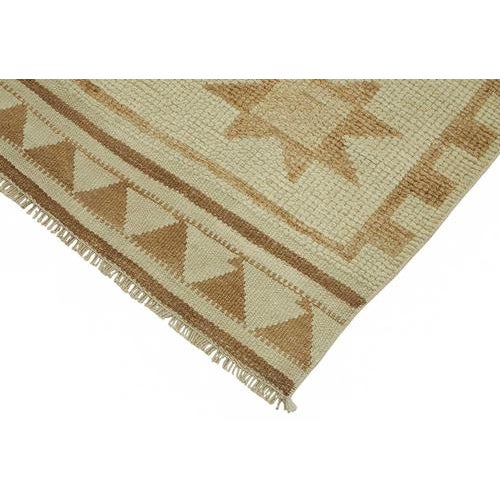 Beige Bohemian Runner Rug For Sale - Image 4 of 7