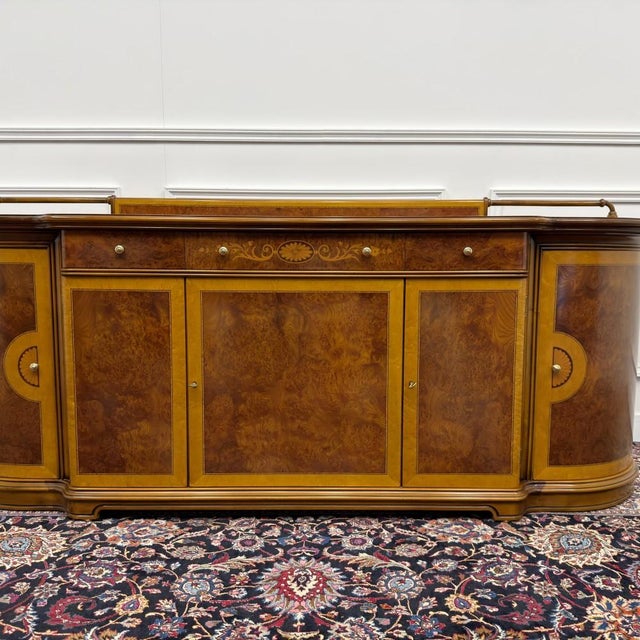 Classic Italian Office Cabinet Sideboard For Sale - Image 6 of 18