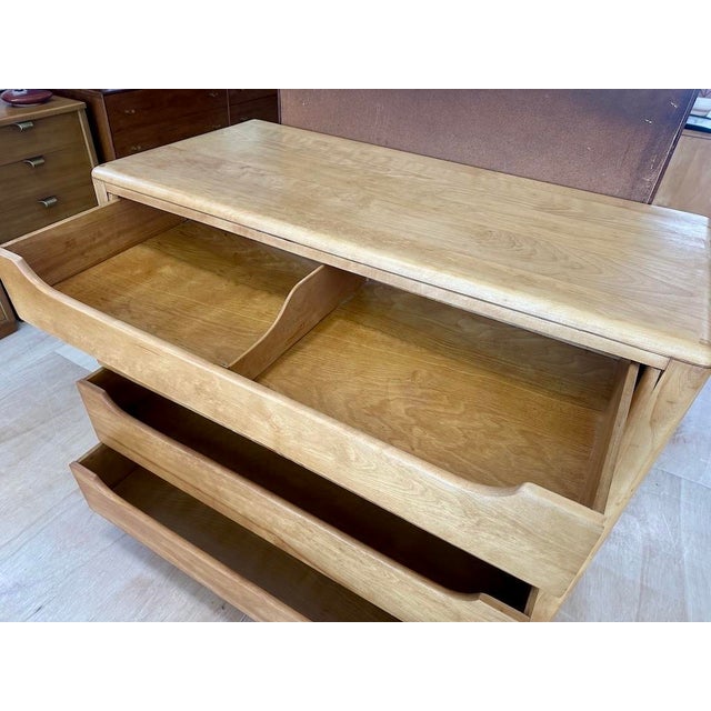 Wood Heywood Wakefield 4-Drawer Tambour Chest/ Cabinet For Sale - Image 7 of 12