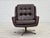 Swivel Lounge Chairs with Ottoman in Leather, 1970s, Set of 3 For Sale - Image 13 of 18