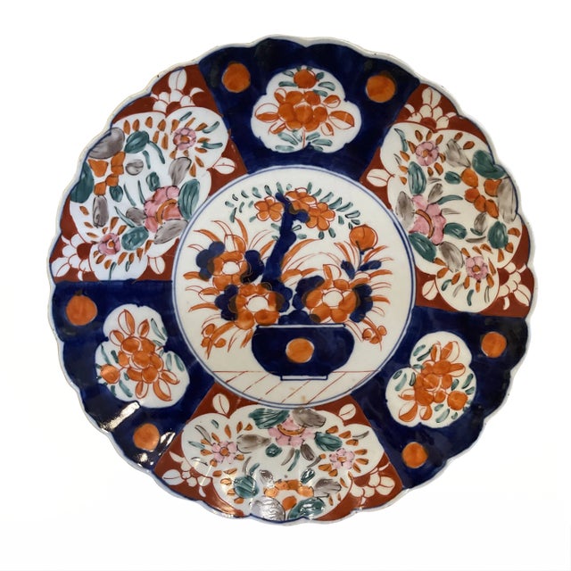 Antique Late 19th Century Imari Charger Plate For Sale