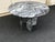 1970s Vintage Offset Interlocking X-Base Marble Coffee Table For Sale - Image 5 of 13