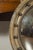 English English 1900s Silver Leaf Convex Girandole Bullseye Mirror with Eagle Motif For Sale - Image 3 of 12