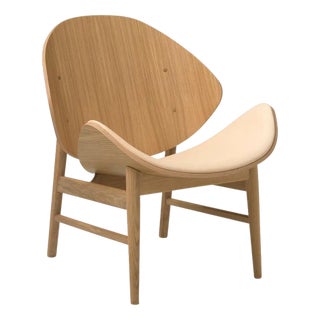 Orange Chair Vegetal in White Oiled Oak Nude by Warm Nordic For Sale