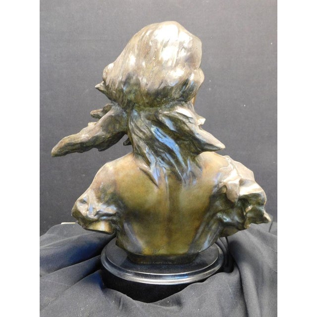 2000 - 2009 Frederick Hart the Muse Suite "Poetry" Bronze Sculpture With Granite Base For Sale - Image 5 of 10