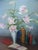 Vera Fromburg, Delicate Flowers, 1960s, Oil on Canvas For Sale - Image 13 of 14