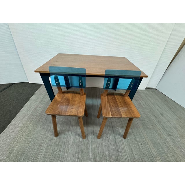 2010s Nico & Yeye Children's Craft Table + Chairs, Set For Sale - Image 5 of 12