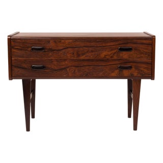 Vintage Danish Mid-Century Two-Drawer Rosewood Chest 1960s For Sale