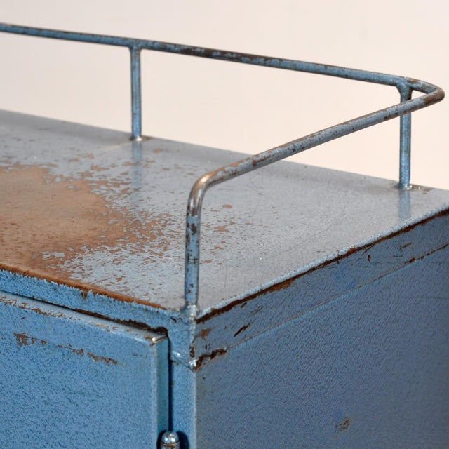 Metal Industrial 4-Drawer Cabinet, 1970s For Sale - Image 7 of 14