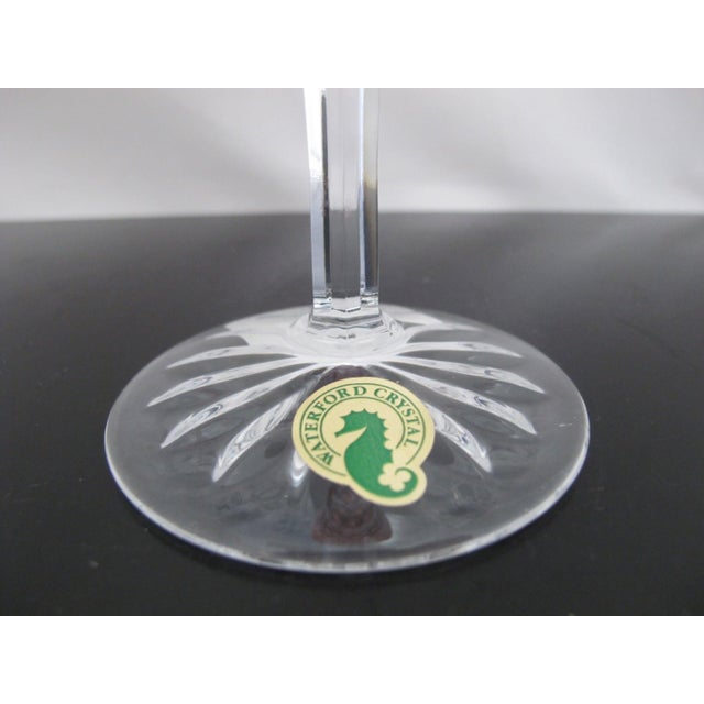 Glass Waterford Crystal 12 Days of Christmas 3 French Hens Red Crimson Champagne Flute For Sale - Image 7 of 9