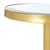 Spritely Home Paku Round Side Table in Gold / Mirror For Sale - Image 4 of 6