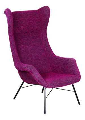Mid-Century Wingchair in Plastic Fiber from Miroslav Navratil, Czech, 1950s