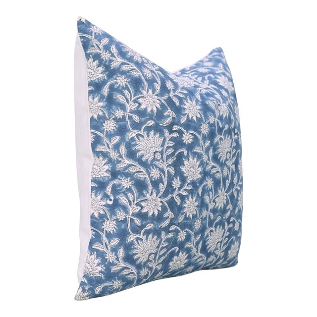 Handmade Block Print Cushion Cover 20x20 Inch Fabdivine Sofa Décor- Aradhna For Sale