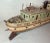 Brown Rare Antique Handmade Carved Wood Folk Art Boat Model Tug Boat Ship Schiff For Sale - Image 8 of 18