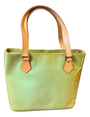 1999 Louis Vuitton Houston Pepper Mint Vernis Houston Tote Bag