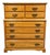 Link Taylor Countryside Collection Solid Oak Early American Rustic 42" Chest on Chest 6606 For Sale