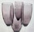 1980s Amethyst Pillar Stemmed Champagne Flutes- Set of Four For Sale - Image 5 of 12