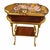 Gold One-of-a-Kind Vintage Accent Table With 18k Gold Foil, Hand-Painted Floral & Bird Motif For Sale - Image 8 of 10