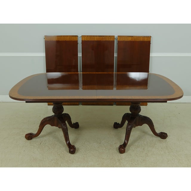 Councill Craftsmen Claw Foot Banded Mahogany Dining Room Table Chairish