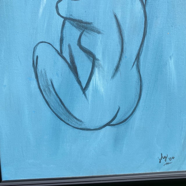 Figurative 1970s Figurative Nude Painting, Framed For Sale - Image 3 of 9