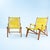 Beechwood Yellow Spaghetti Garden Lounge Chairs, 1960s, Set of 2 For Sale - Image 9 of 18