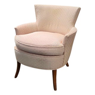 1950s Mid-Century Barrel Back Club Chair For Sale