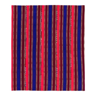 Vintage Chaput Kilim Wool Rug With Striped Design by Rug & Kilim, 1950-1959 For Sale