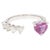 Early 21st Century Natural 1.48 cts pink sapphire 048 cts diamond ring in 18k gold For Sale - Image 5 of 18