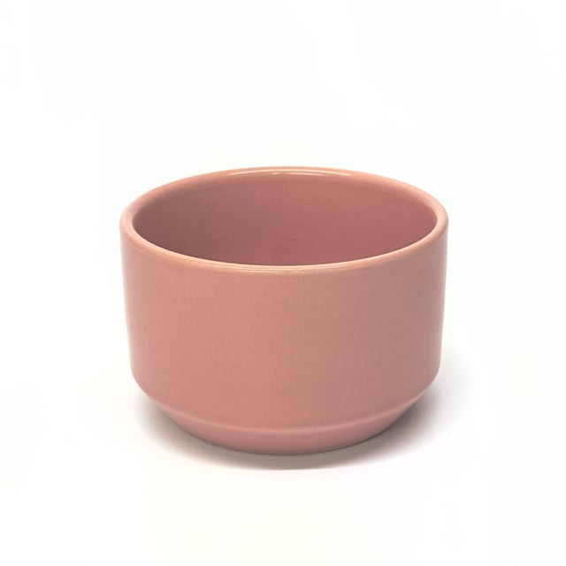 Mid 20th Century Vintage Mid Century Modern Blush Pink Planters - Group of 3 For Sale - Image 5 of 8