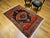 Vintage Persian Malayer Tribal Area Rug, Hand-Knotted Wool, Geometric Pattern, 4x6, Terracotta & Blue For Sale - Image 4 of 16