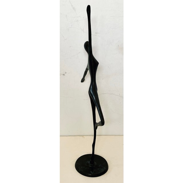 Contemporary Large Bronze Ballet Sculptures by Bodrul Khalique (1978–2013), Pair For Sale - Image 3 of 8
