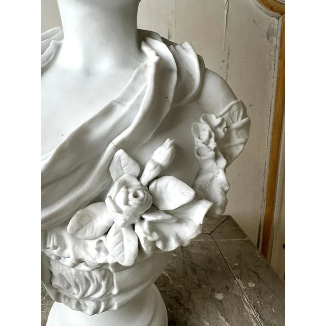 After Carrier-Belleuse, Bust, 1900, Bisque For Sale - Image 9 of 13