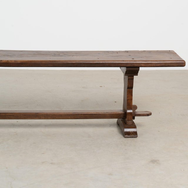 Early 20th Century French Chestnut Bench For Sale - Image 13 of 16