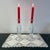 Vintage Glass Candleholders, 1960, Set of 2 For Sale - Image 3 of 4