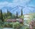 Mountain Landscape Antique Oil Painting Original Soviet Art Ukrainian Artist Zhezher A. 50-60 For Sale