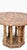 Brutalist Faux Gold Gilt Side Table With Textured Surface C. 1970's For Sale - Image 4 of 11