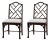 Chippendale Faux Bamboo Dining Chair (Sets of 2) For Sale