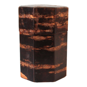 Vintage Hexagon Japanese Kabazaiku (Cherry Bark) Tea Caddy