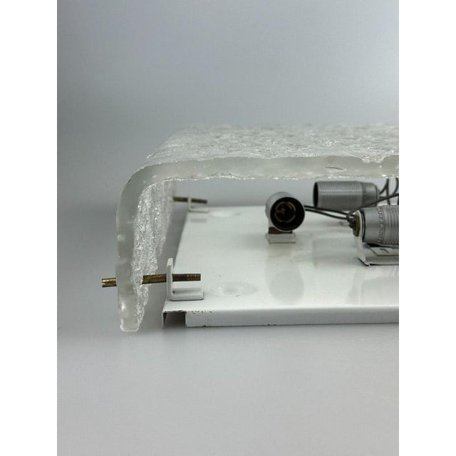 Ceiling Lamp in Ice Glass from Kaiser Leuchten, Germany, 1970s For Sale - Image 13 of 18
