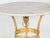 French 1970 Empire Style Side Table With White Marble Top For Sale - Image 4 of 10